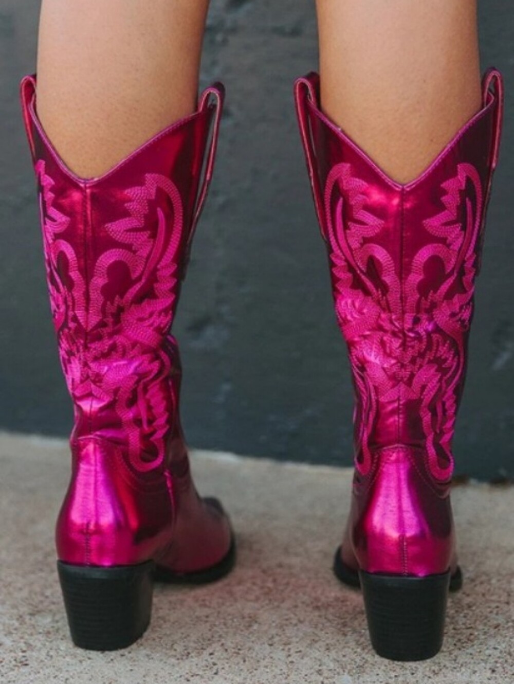 Billini Danilo Raspberry Metallic Western Boot Size 6 NEW - Picture 5 of 7